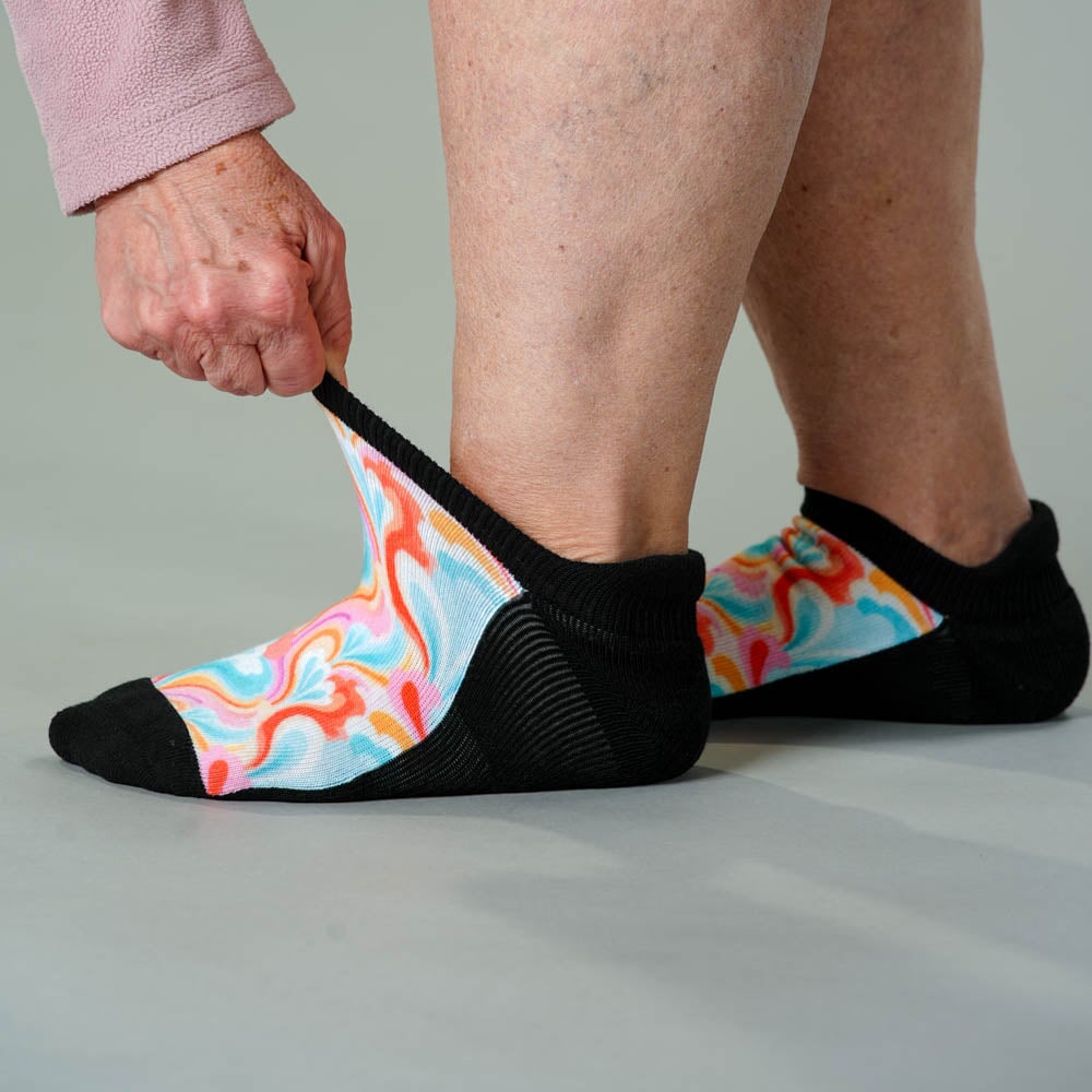 Spring Swirls  Ankle Socks