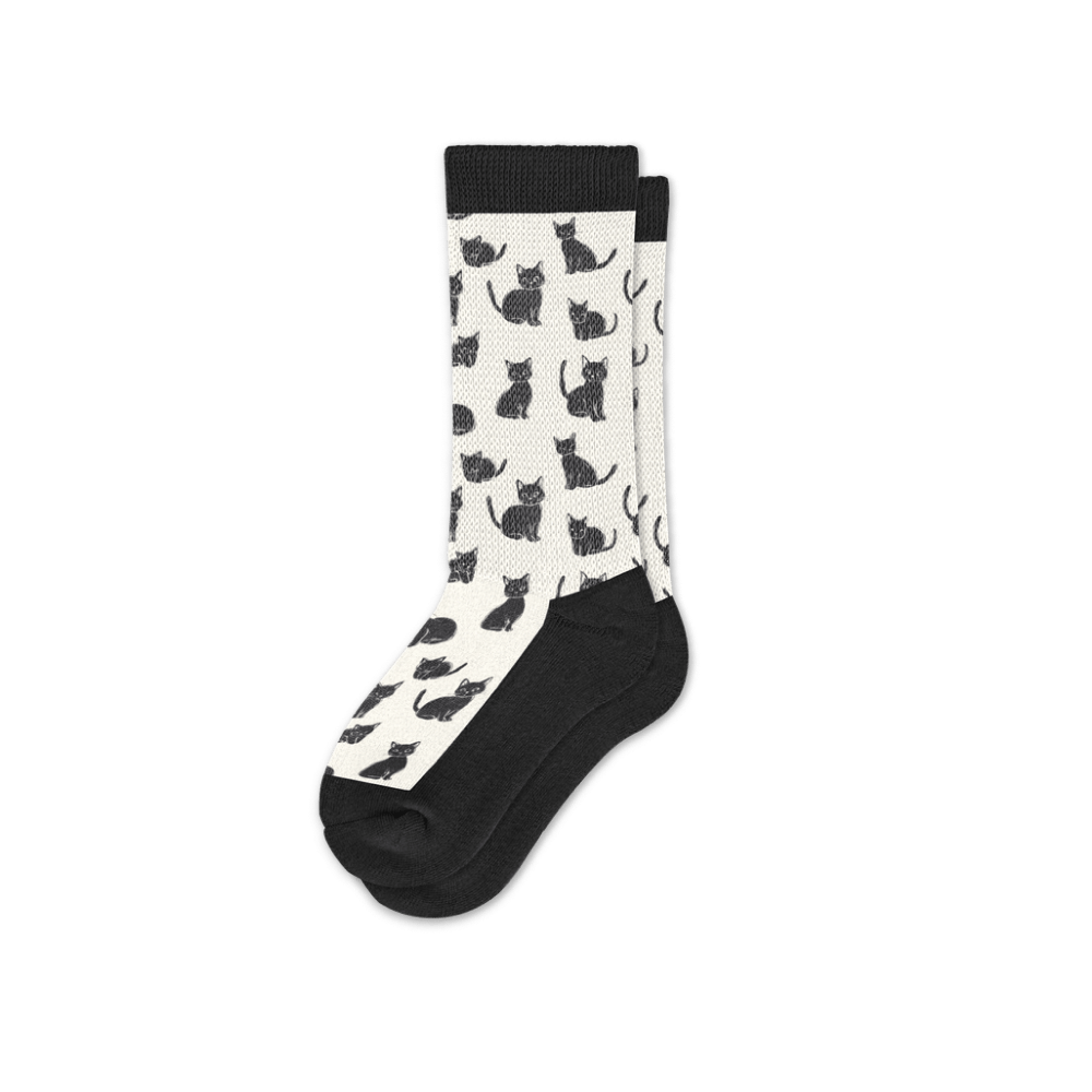 Black Meows EasyStretch™ Socks