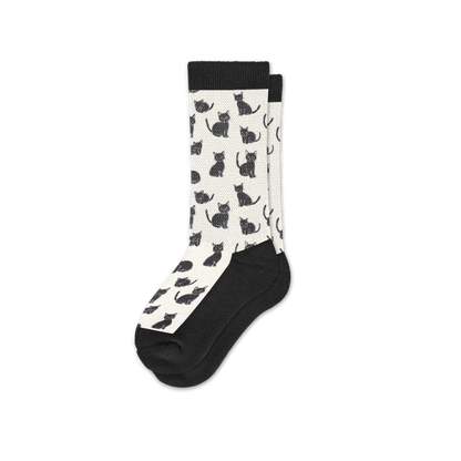 Black Meows EasyStretch™ Socks